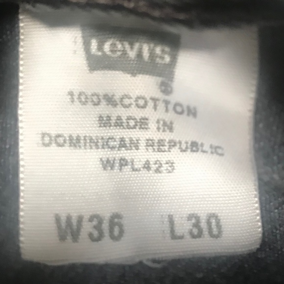 Levi's 501 Jeans. Faded Black. Vintage - Picture 4 of 4